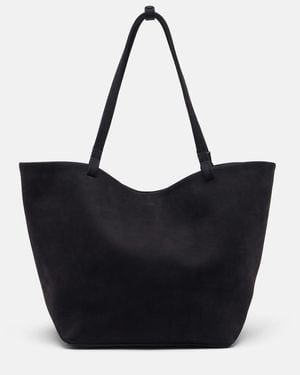The Row Cabas Park Three En Daim - Noir