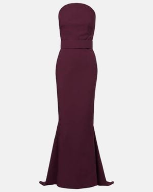 Solace London Citra Strapless Gown - Purple