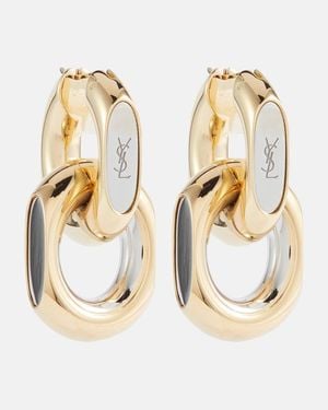 Saint Laurent Pendientes De Aro Cassandre - Metálico
