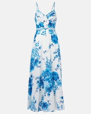 Poupette Cara Cotton Maxi Dress - Blue