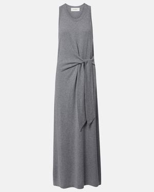 Lisa Yang Maxikleid Angeline Aus Baumwolle Und Kaschmir - Grau