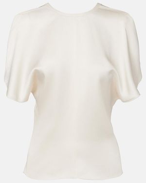 Victoria Beckham Top Bela - Weiß