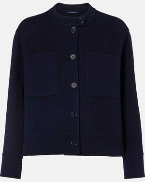 Max Mara Sarah Virgin Wool Jacket - Blue