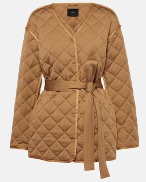 JOSEPH Jebb Quilted Jacket - Brown