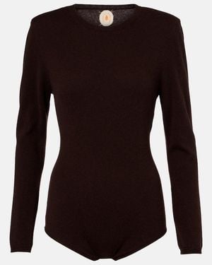 Jardin Des Orangers Wool And Cashmere Bodysuit - Black