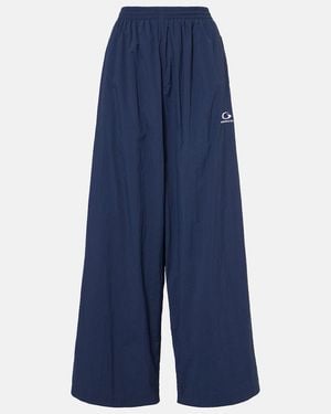 Balenciaga Logo Track Trousers - Blue
