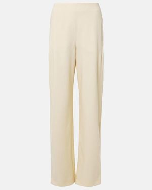 FFORME Pantalones Anchos Larissa De Mezcla De Lana - Neutro