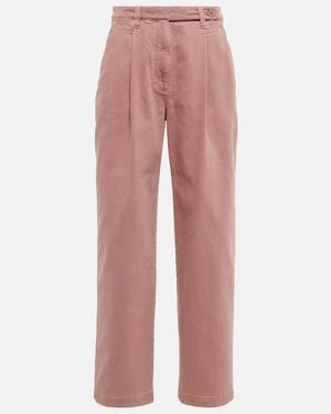 Brunello Cucinelli High-Rise Straight Jeans - Pink