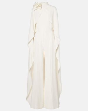 Elie Saab Jumpsuit Aus Cady - Weiß