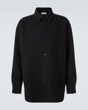Fear Of God Wool And Cashmere Overshirt - Black