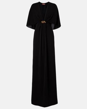 Max Mara Robe Elegante Aus Cady - Schwarz