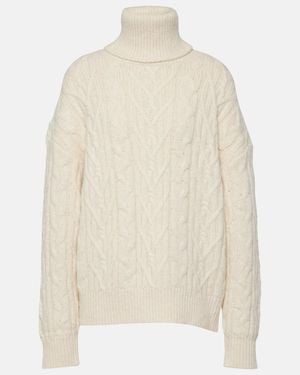 Nili Lotan Annie Alpaca-Blend Turtleneck Jumper - White