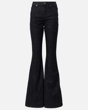 Self-Portrait High-Rise Flared Jeans - Blue