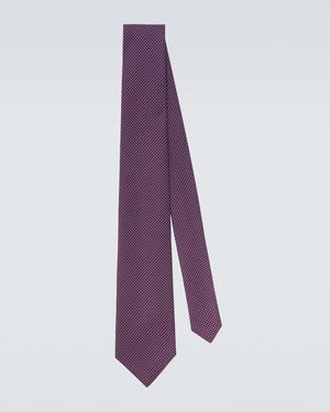 Charvet Silk Jacquard Tie - Purple