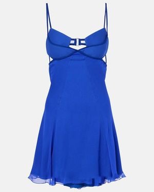 Nensi Dojaka Silk Minidress - Blue