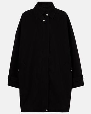 TOTEME Oversized Cotton Coat - Black