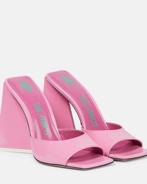 The Attico Devon Patent Leather Mules - Pink