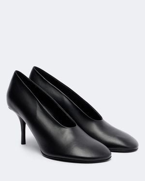 Acne Studios Salones Back De Piel - Negro