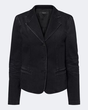 Gucci Single-Breasted Denim Blazer - Black