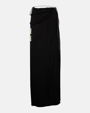 Magda Butrym Embellished Maxi Skirt - Black