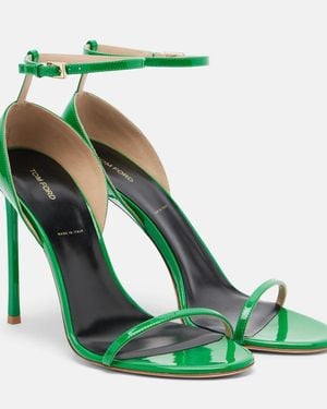 Tom Ford Vertigo Patent Leather Sandals - Green