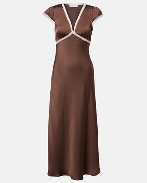 Faithfull the Brand Elvira Midi Dress - Brown