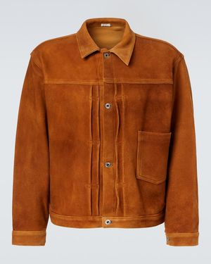 A.PRESSE Vintage No.213 Suede Jacket - Brown