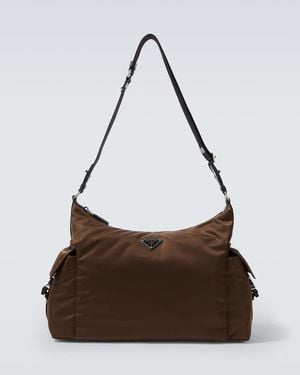 Prada Explore Re-Nylon Shoulder Bag - Brown
