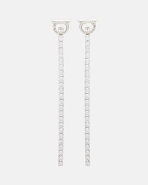 Ferragamo Verzierte Ohrringe - Weiß