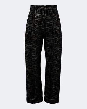 La DoubleJ Barrel-Hose Boucle Mit Lurex - Schwarz