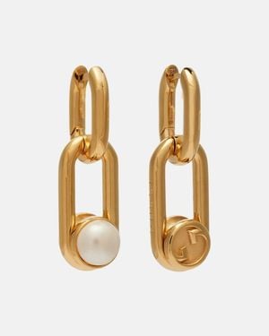 Gucci Verzierte Ohrringe Interlocking G - Mettallic