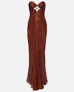 Maria Lucia Hohan Robe Rachel Aus Seidenmusselin - Rot