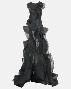 Maticevski Spiral Ruffled Gown - Black