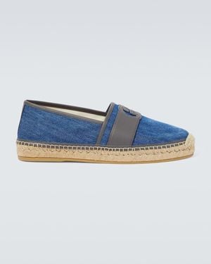 Gucci Espadrilles GG aus Denim - Blau