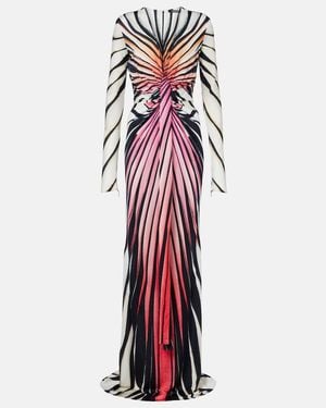 Roberto Cavalli Printed Gown - Red