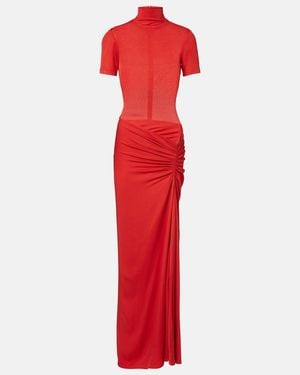 Christopher Esber Fusion Ruched Gown - Red
