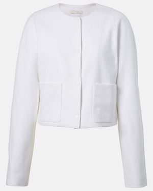 Vince Cotton-Blend Jacket - White