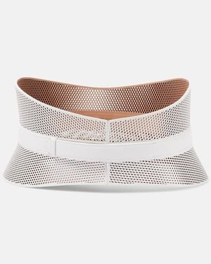Alaïa Neo Bustier Leather Belt - Natural