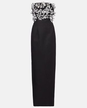 Emilia Wickstead Laelia Floral Embellished Gown - Black