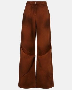 The Attico Shaded Baggy Jeans - Brown