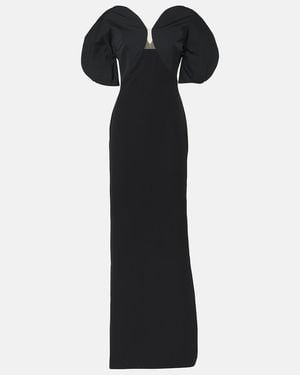 Safiyaa Karla Crepe Gown - Black