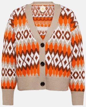 Jardin Des Orangers Cardigan Aus Wolle Und Kaschmir - Orange