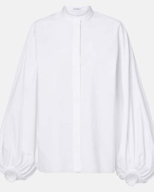 Alaïa Cotton Poplin Shirt - White