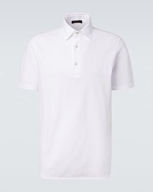 Loro Piana Polohemd Brenna Aus Baumwoll-Pique - Weiß