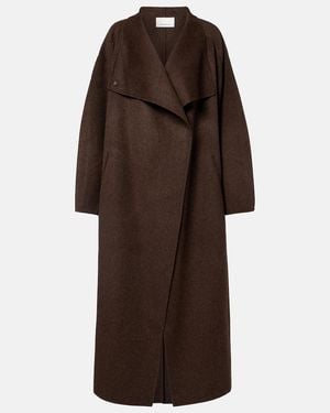 Frankie Shop Leroy Wool-Blend Coat - Brown