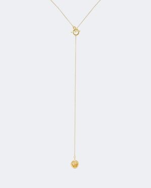 YSSO Lariat-Halskette Aesop, 24Kt Vergoldet - Weiß