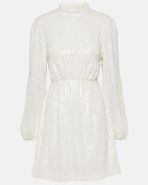 RIXO London Lara Bridal Sequined Minidress - White