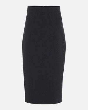 Safiyaa Hokoku Crepe Pencil Skirt - Blue