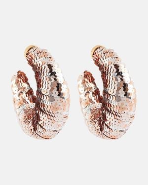 Tom Ford Clip-Ohrringe Croissant Mit Pailletten - Pink