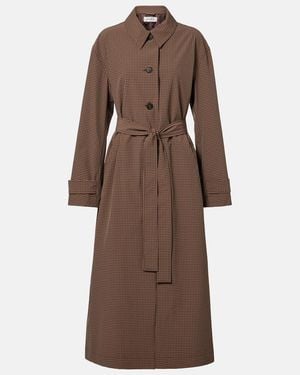 Rohe Mantel Mit Guertel - Braun